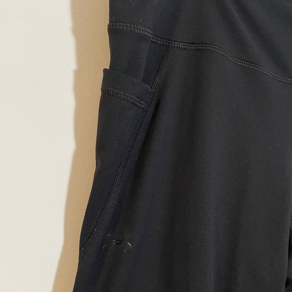 Under Armour Black Heat Gear Full Length Leggings Size Large - Picture 4 of 7